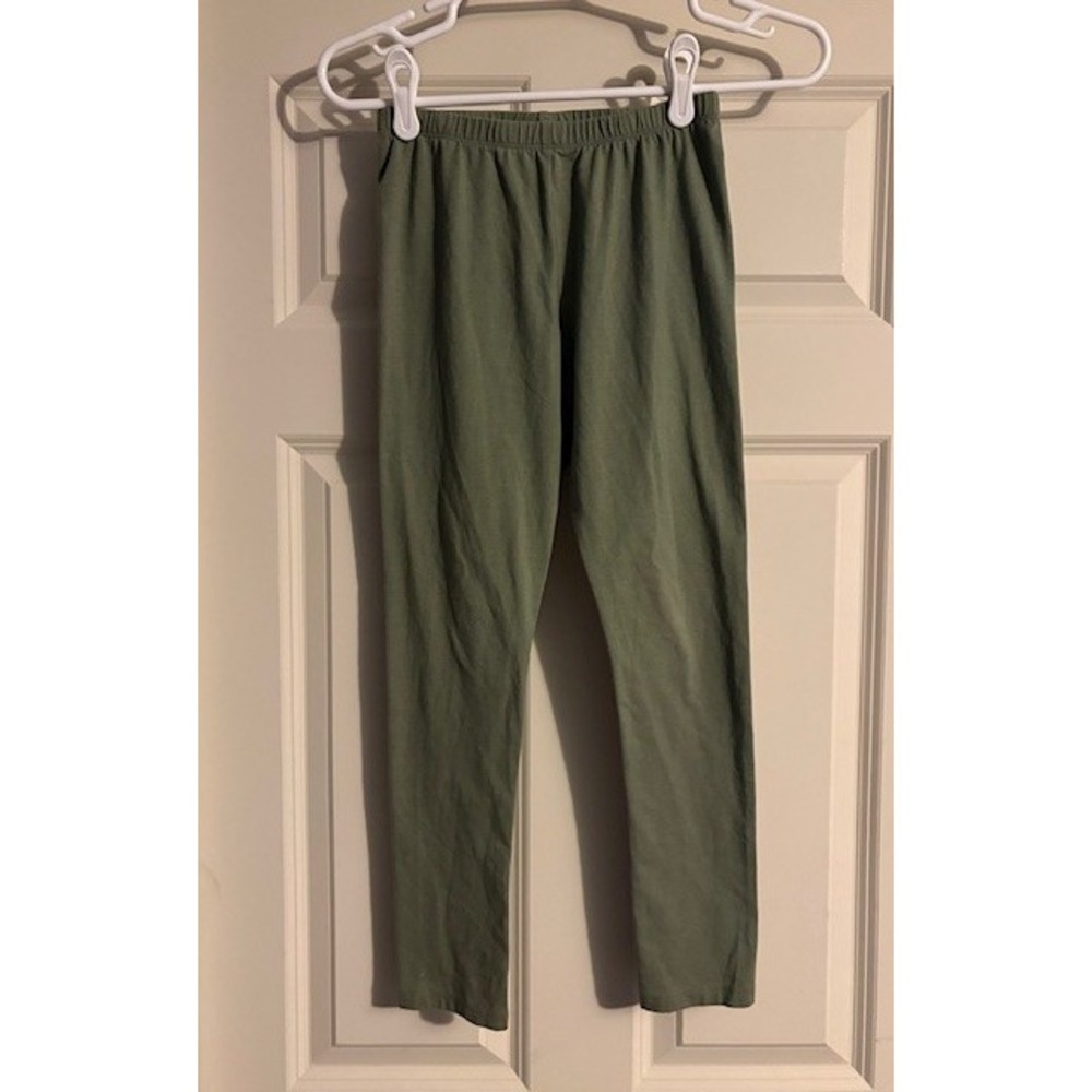 The Children's Place olive green leggings, girls size 10/12